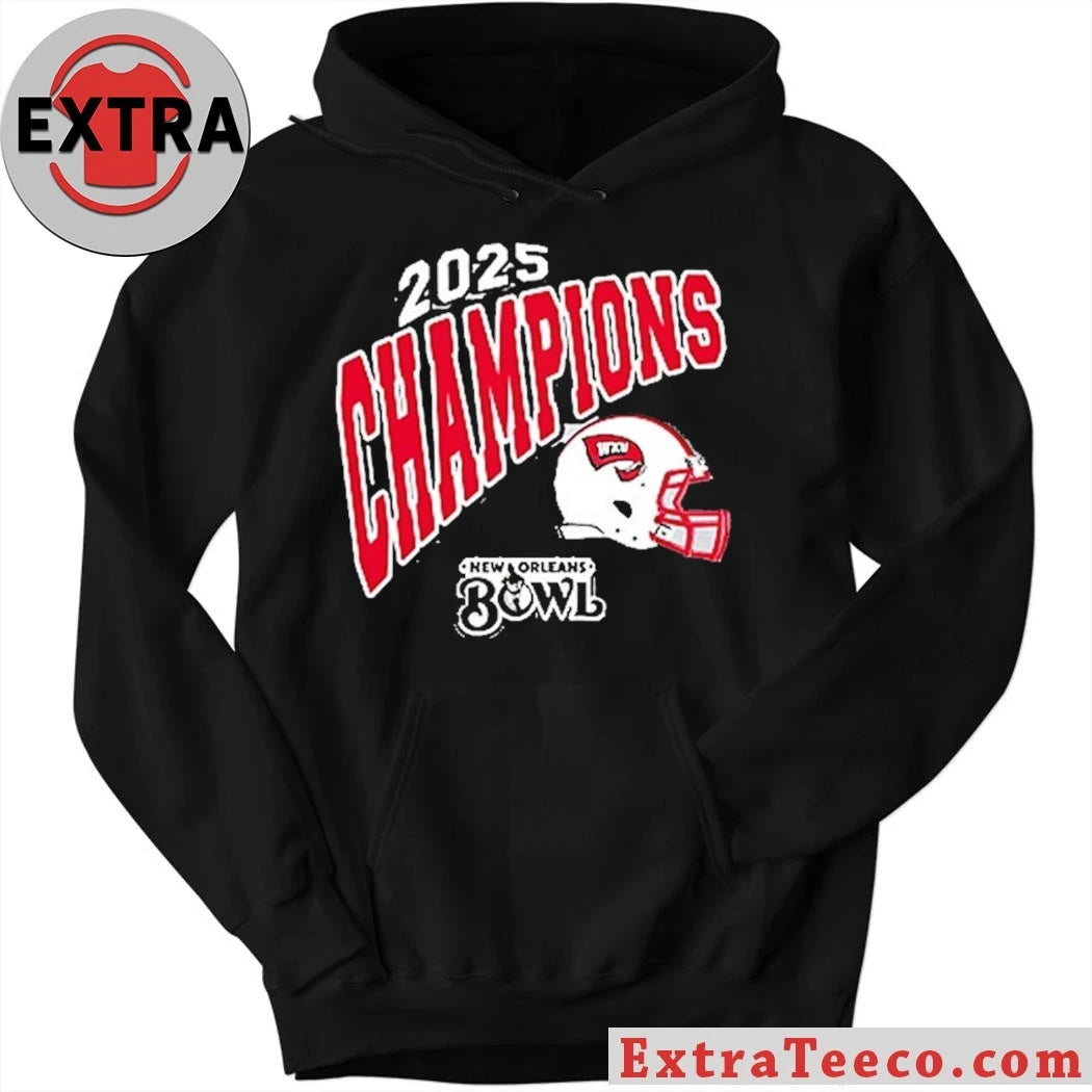 Original Western Kentucky Hilltoppers 2025 New Orleans Bowl Champions NCAA Football Logo Shirt
