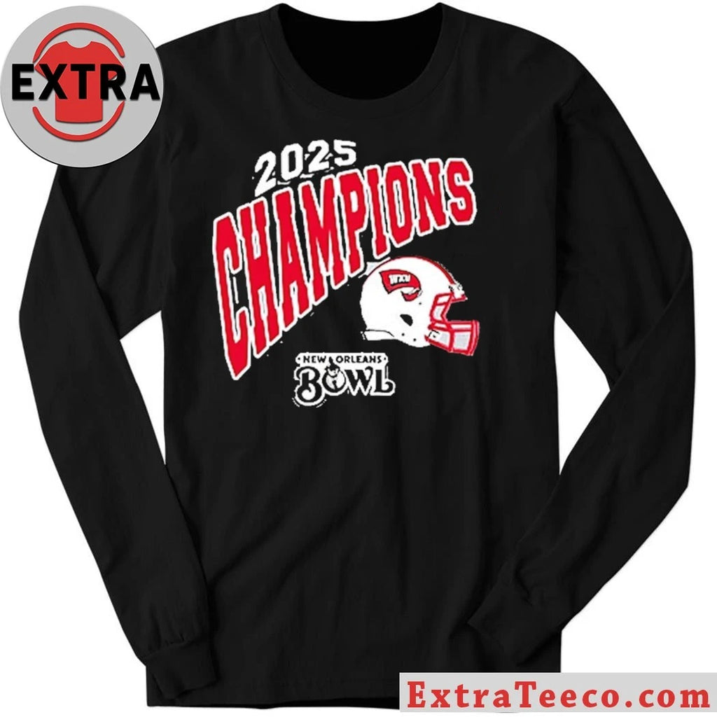 Original Western Kentucky Hilltoppers 2025 New Orleans Bowl Champions NCAA Football Logo Shirt