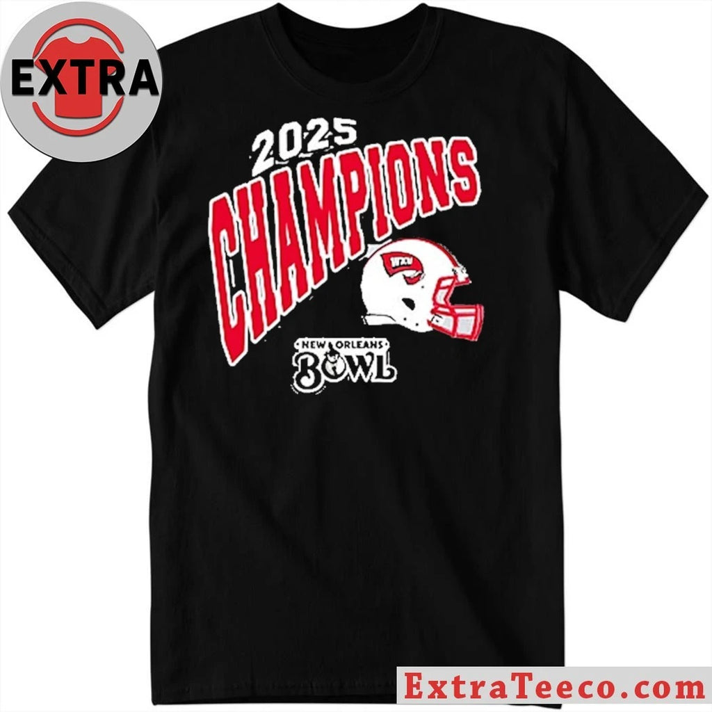 Original Western Kentucky Hilltoppers 2025 New Orleans Bowl Champions NCAA Football Logo Shirt