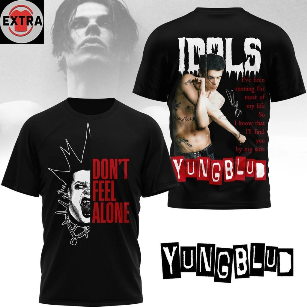Original Yungblud Idols Don’t Feel Alone 2025 Viral Hit Logo Hoodie T-Shirt
