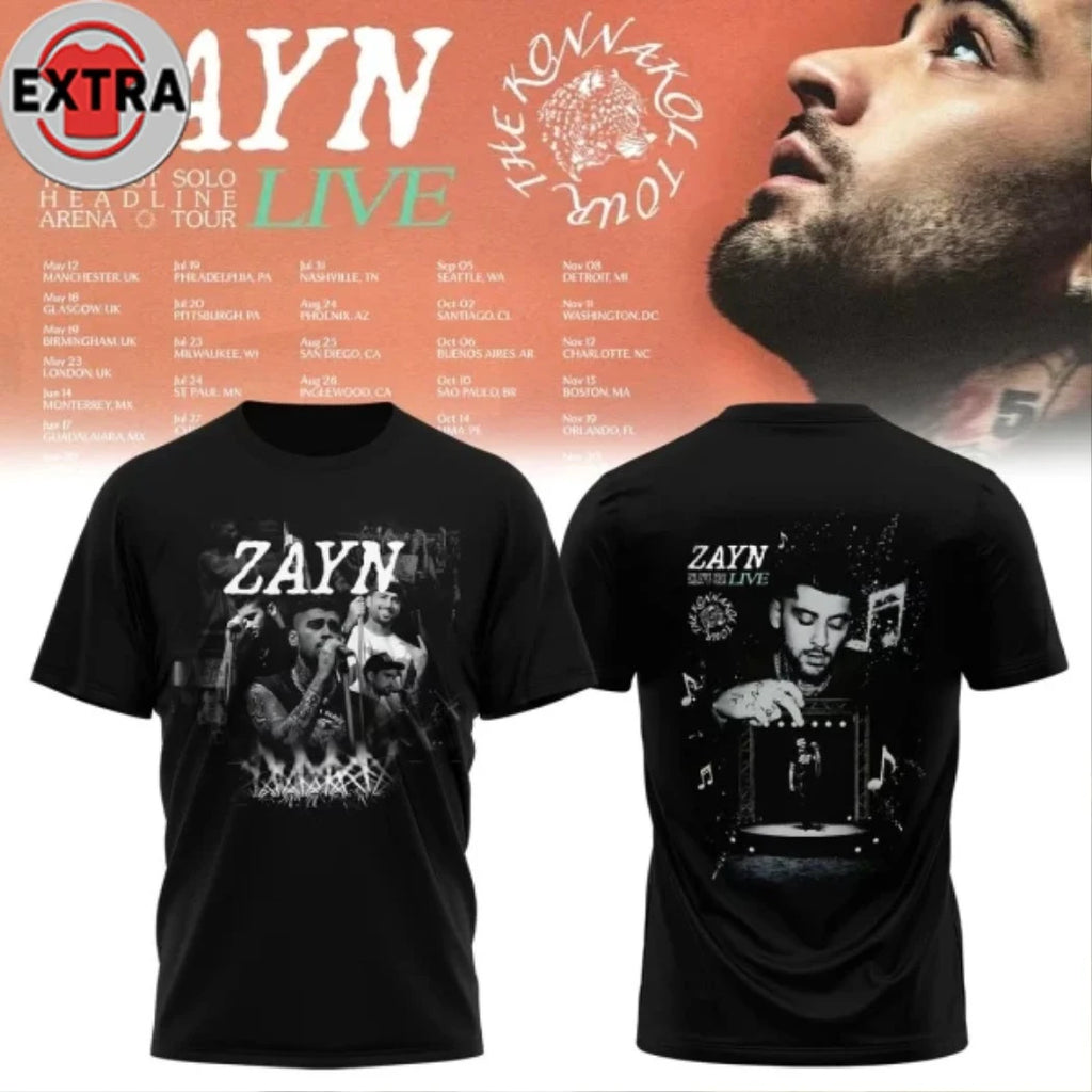 Original Zayn Malik The Konnakol Tour 2026 T-Shirt