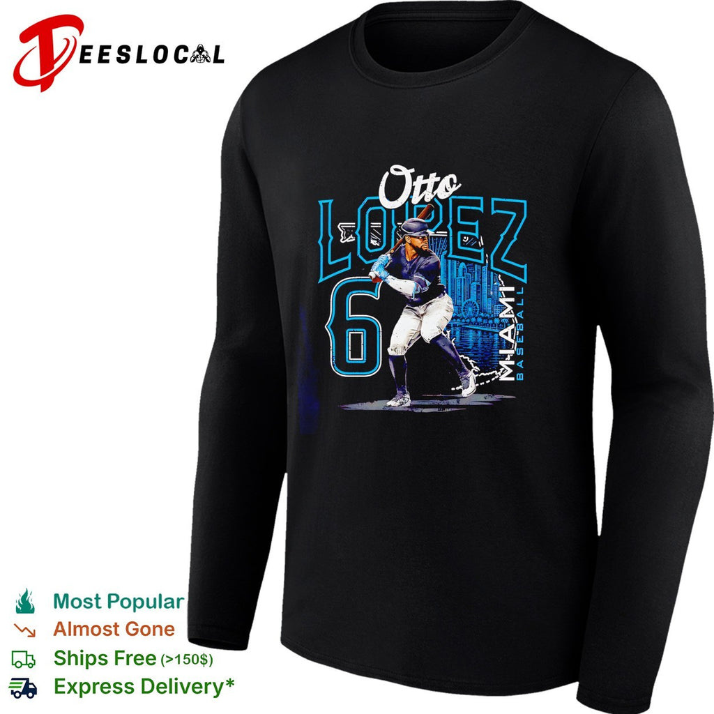 Otto Lopez Miami baseball number 6 shirt
