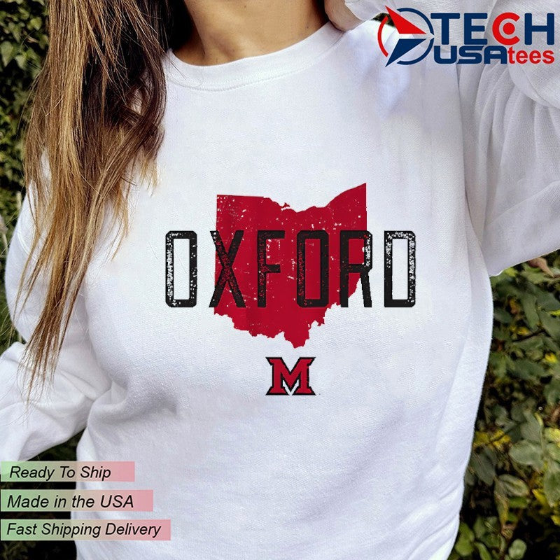 Oxford Hometown Miami Redhawks Basketball shirt