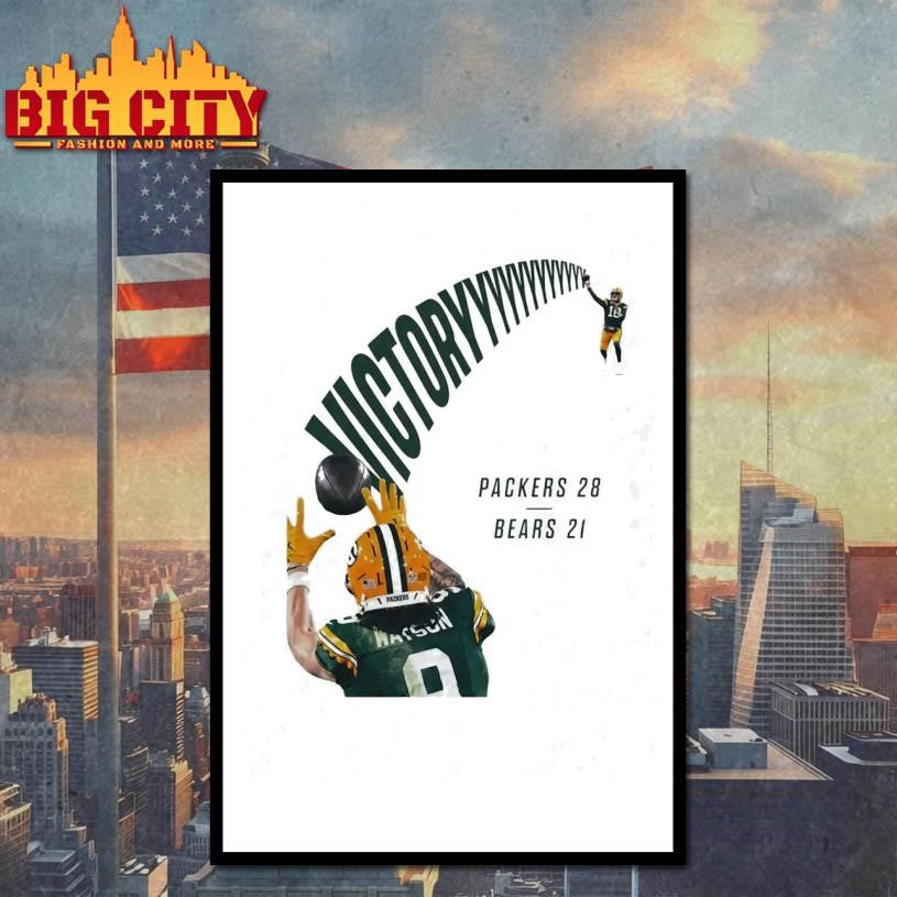 Packers Victory 28 Bears 21 Shirt