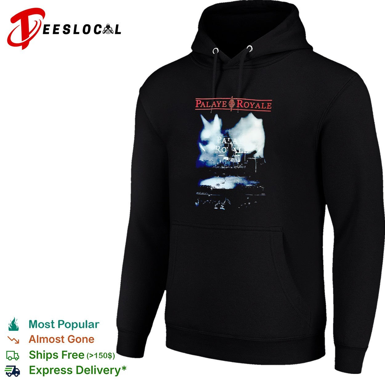 Palaye Royale concert stage lights shirt