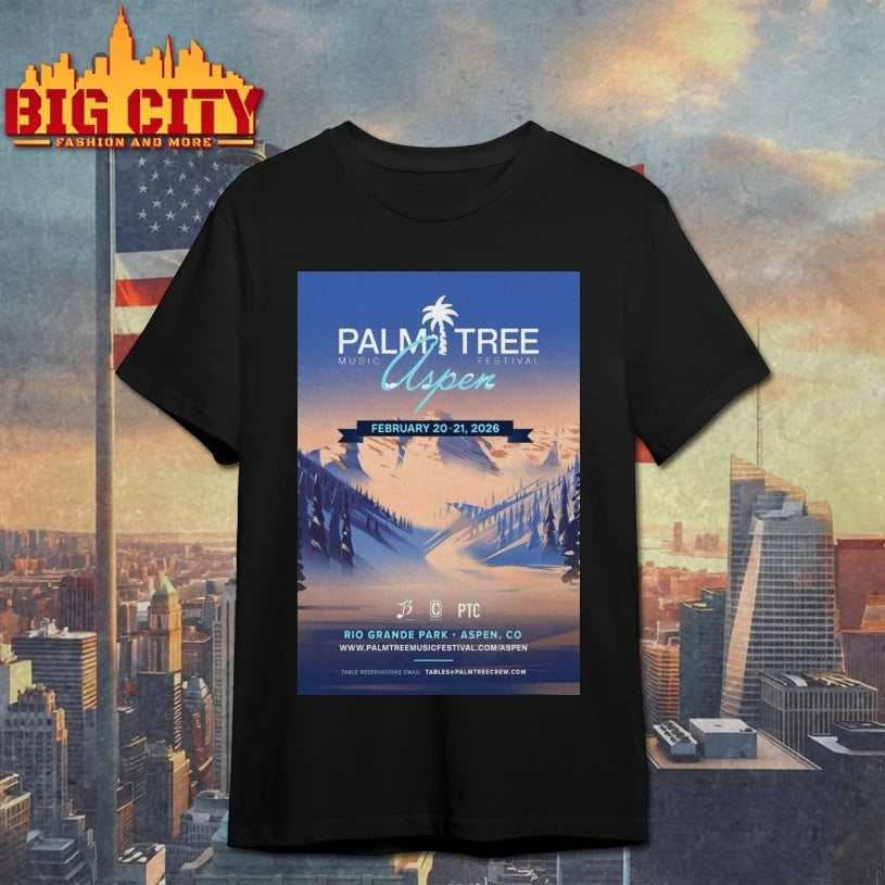 Palm Tree Music Festival Aspen Colorado February 20 21 2026 Poster shirt