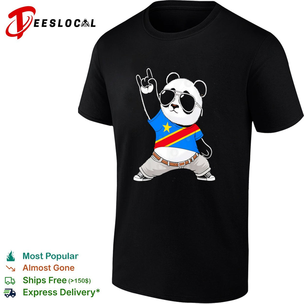 Panda flag of the Democratic Republic of the Congo shirt
