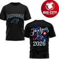 Panthers Happy New Year 2026 Two Sided Shirt