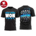 Panthers NFC South Champions Team Roster 2025 Two Sided Shirt