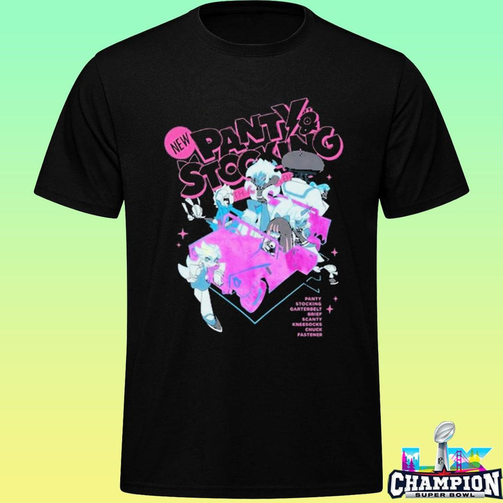 Panty And Stocking With Garterbelt Shirt