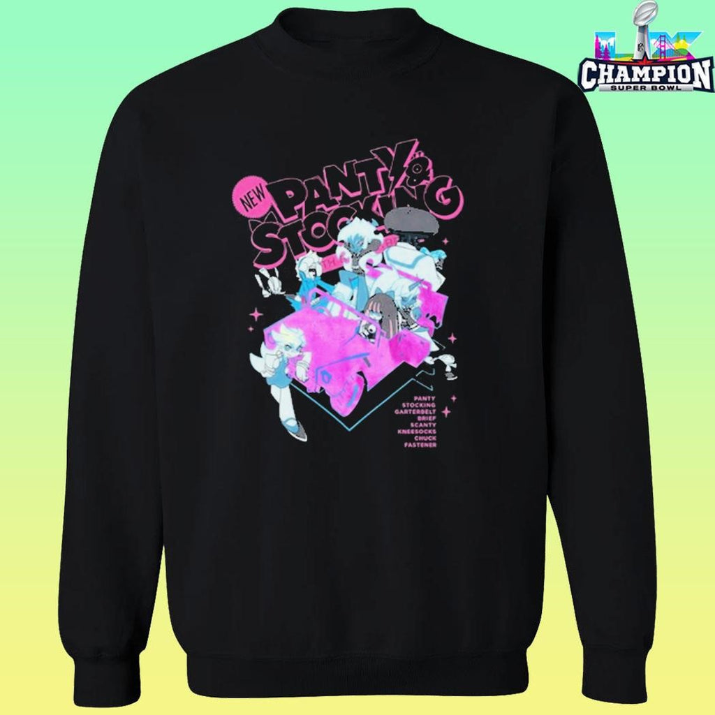 Panty And Stocking With Garterbelt Shirt