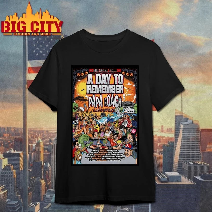 Papa Roach Big Rock 2026 Tour Poster shirt