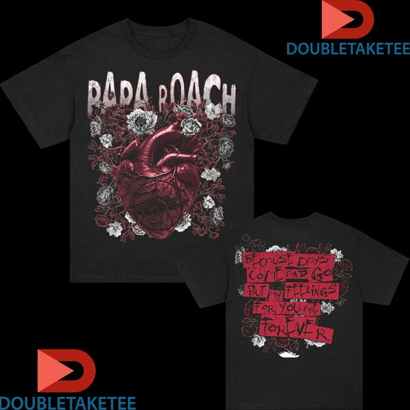 Papa Roach Heart &amp; Roses T-shirts