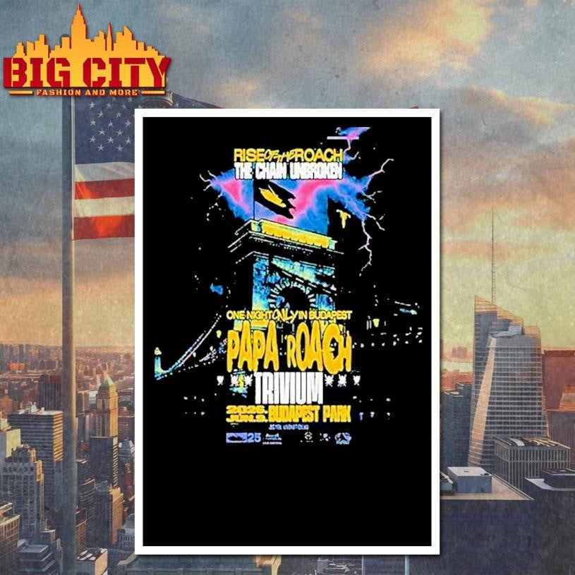 Papa Roach One Night Only In Budapest At Budapest Park On June 9th 2026 Shirt