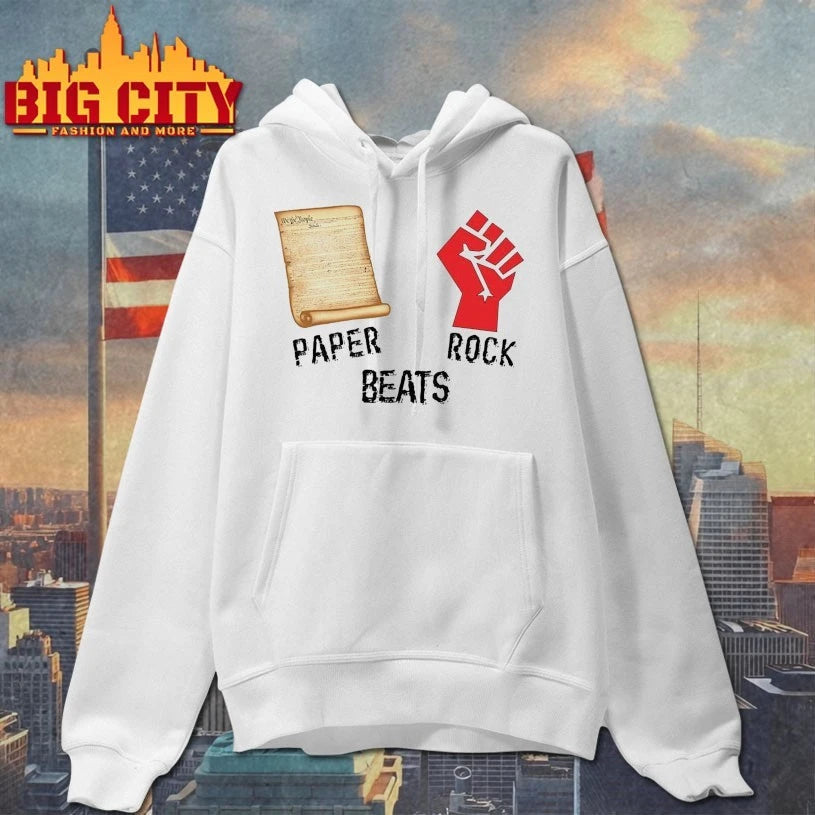Paper Beats Rock Meme Shirt