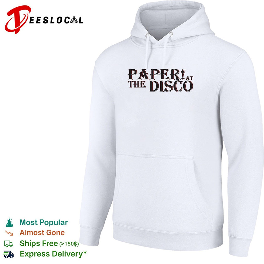 Paper at the disco band music typography shirt