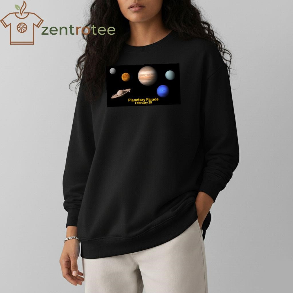Parade! Parade! How to see the Feb. 28 ultra-rare six-planet show 2026 tee
