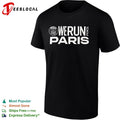 Paris Saint Germain we run 10km logo shirt