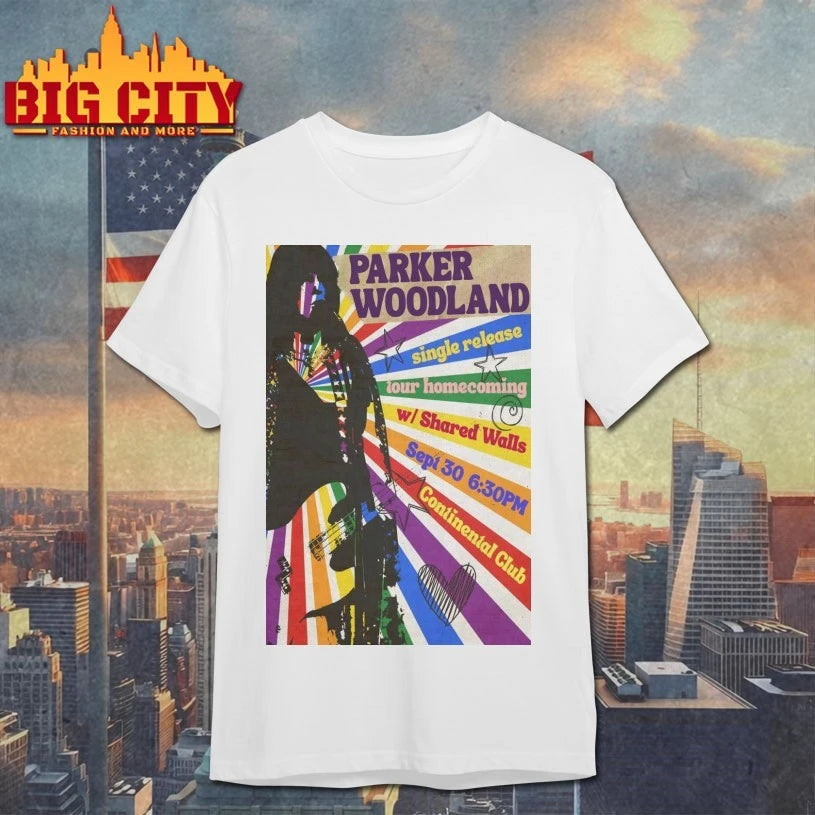Parker Woodland Continental Club Austin Sept 30 2025 Poster shirts