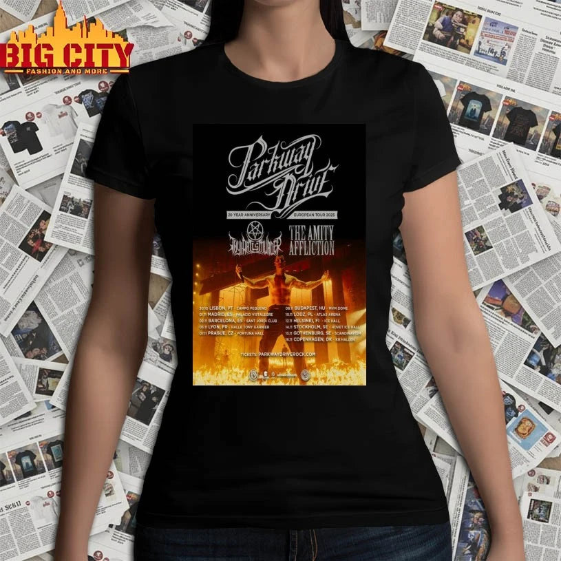 Parkway Drive 20 Year Anniversary European Tour 2025 Poster shirt