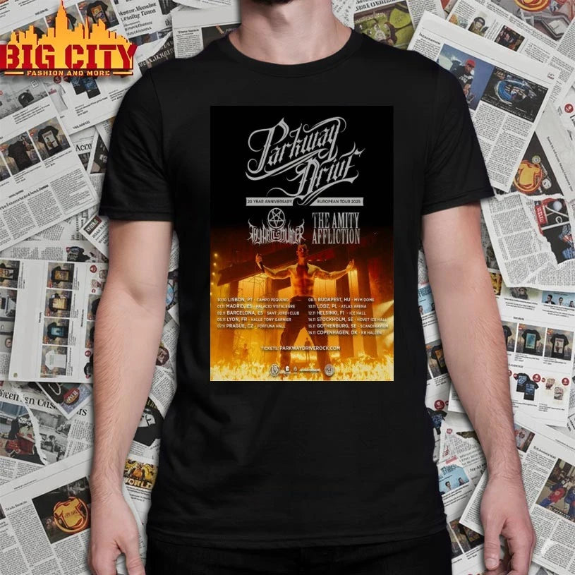 Parkway Drive 20 Year Anniversary European Tour 2025 Poster shirt