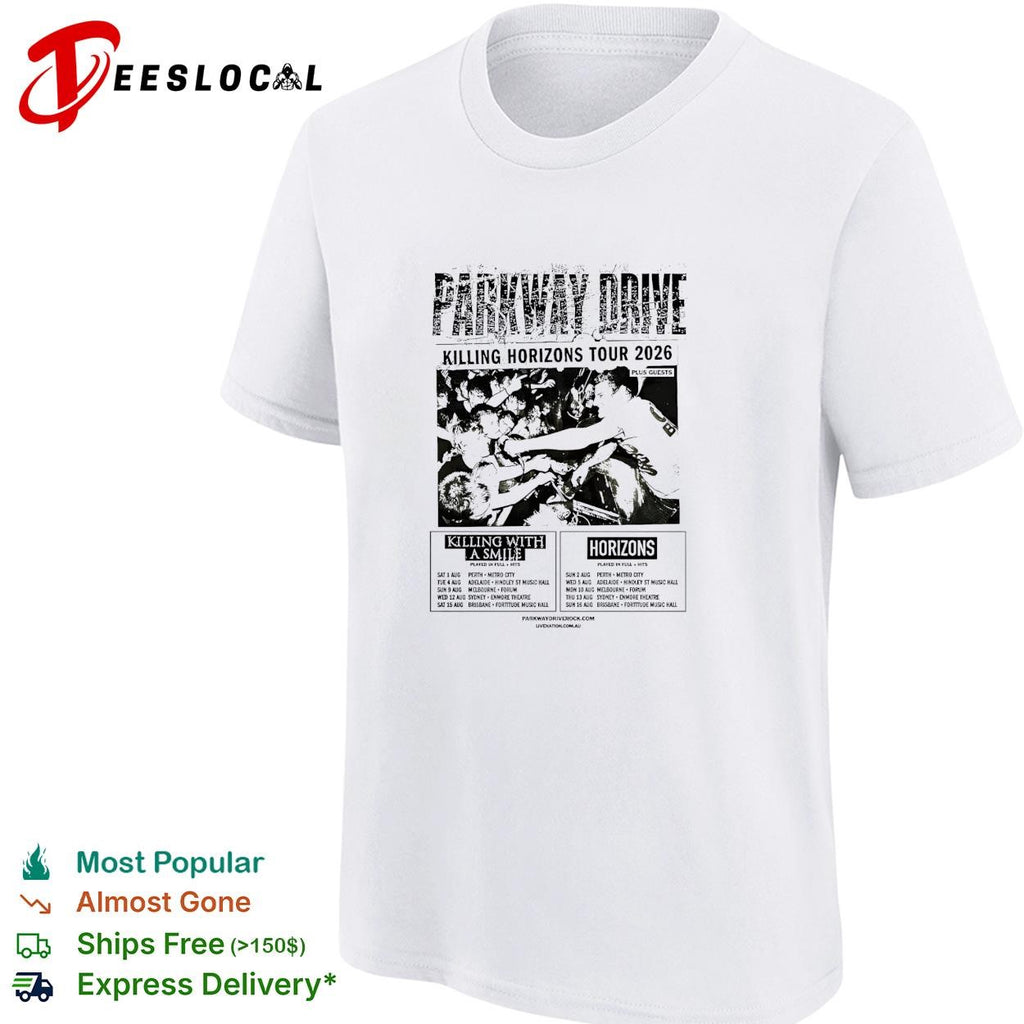 Parkway Drive Killing Horizons Tour 2026 band shirt