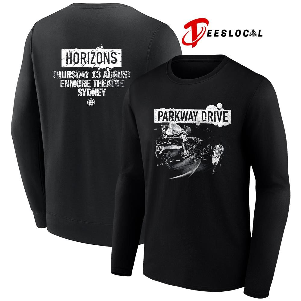 Parkway Drive Killing Horizons tour Sydney Australia Enmore Theatre with horizone shirt
