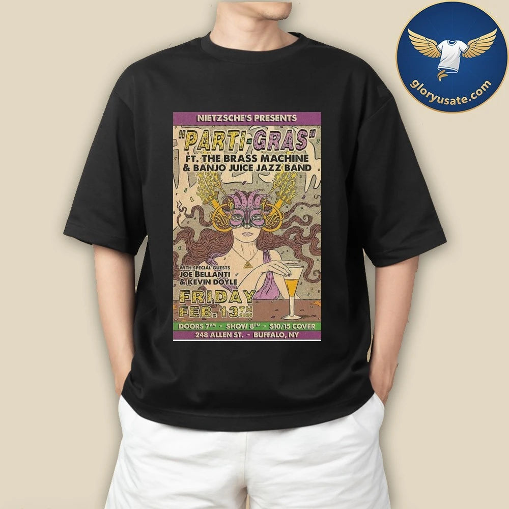 Parti-Gras Buffalo, NY February 13 2026 Tour Poster Shirt