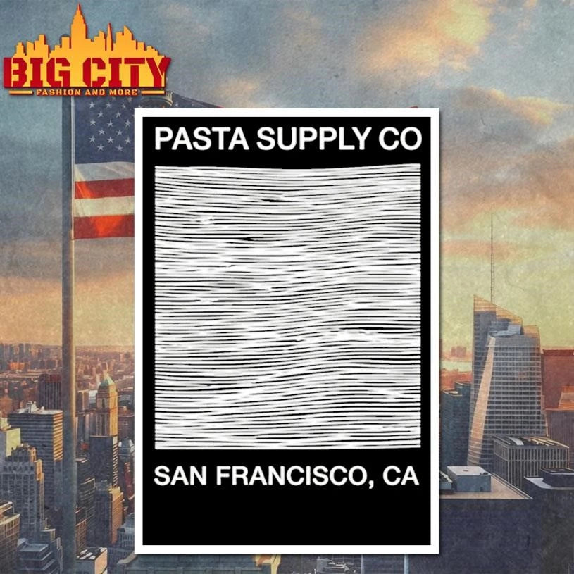 Pasta Supply Co San Francisco Unknown Pleasures Shirt