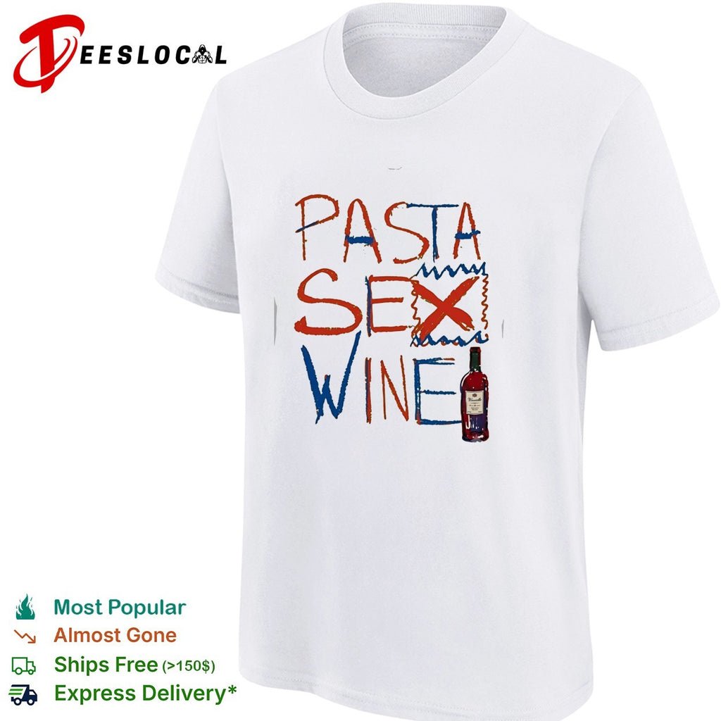 Pasta sex wine bottle shirt