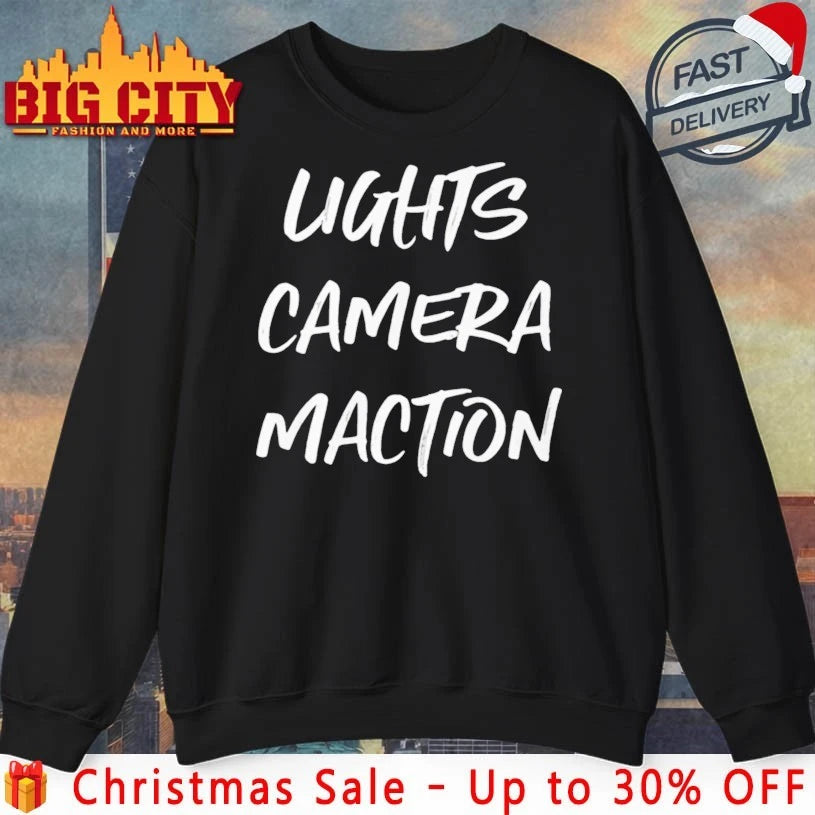 Pat McAfee Lights Camera Maction shirt