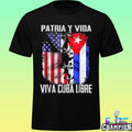 Patria Y Vida Viva Cuba Libre Cuban Flag Freedom Fist Shirt