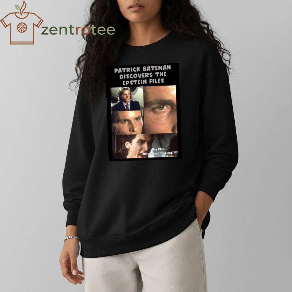 Patrick Bateman discovers the Epstein Files tee