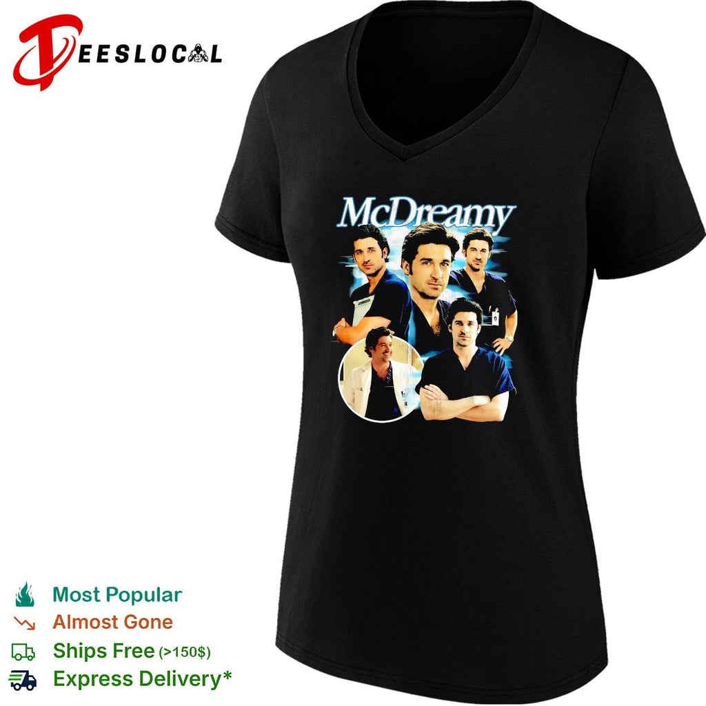 Patrick Dempsey McDreamy doctor portraits shirt