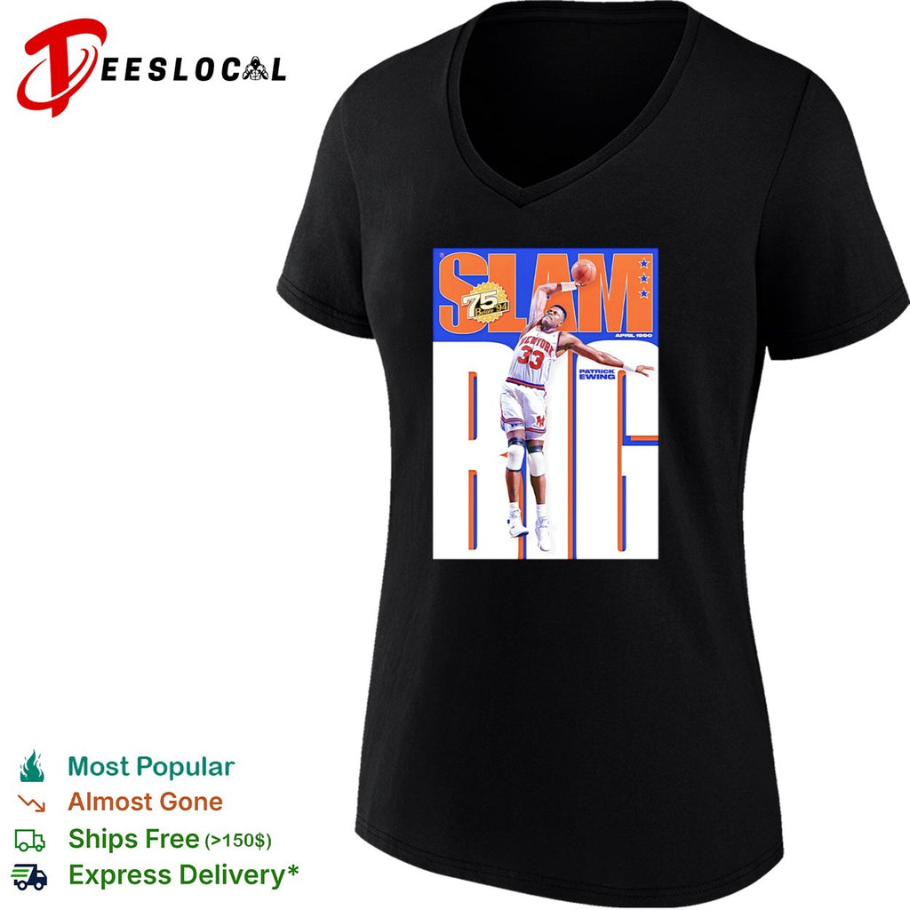 Patrick Ewing New York Knicks SLAM 75 Before 94 April 1990 shirt