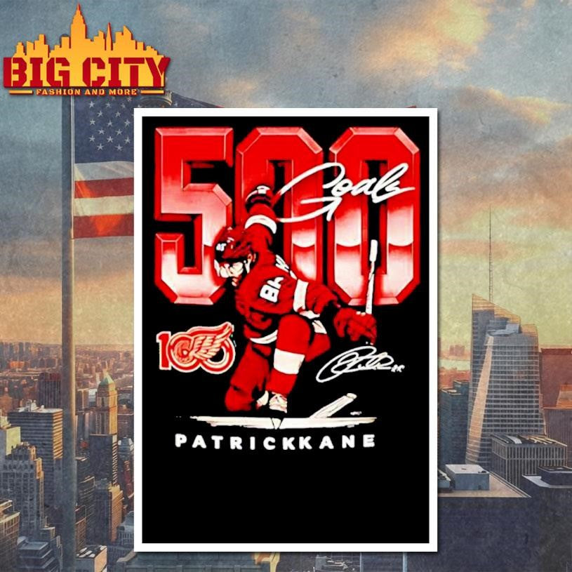 Patrick Kane Detroit Red Wings 500 Career Goals signature Shirt