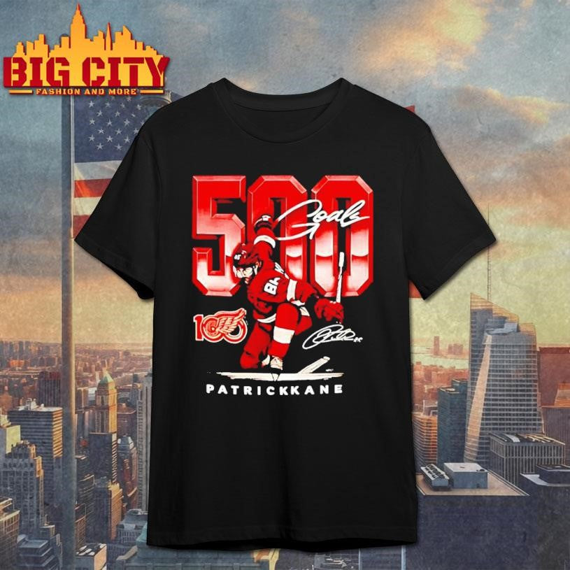 Patrick Kane Detroit Red Wings 500 Career Goals signature Shirt