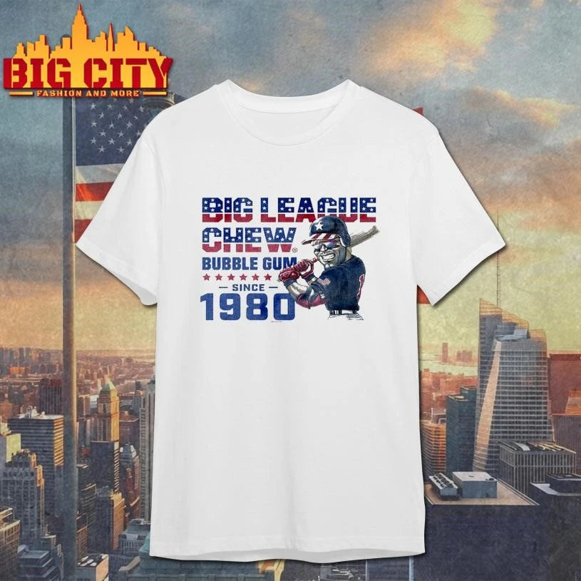 Patriotic Bubble Gum Since 1980 Big League Chew Vintage Shirt