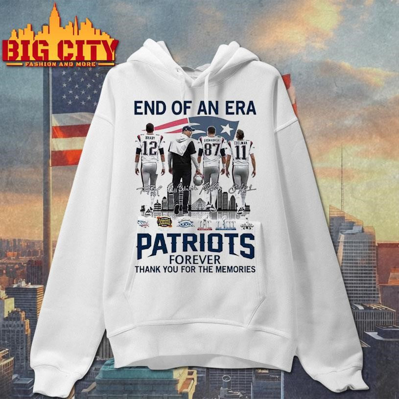 Patriots End Of An Era Forever Thank You For The Memories 2025 Shirt