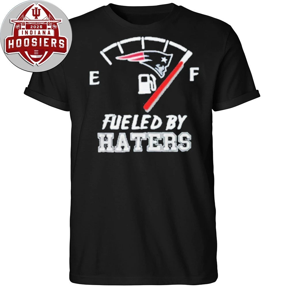 Patriots Logo Fueled By Haters Gas Gauge Funny Football Logo T-Shirt