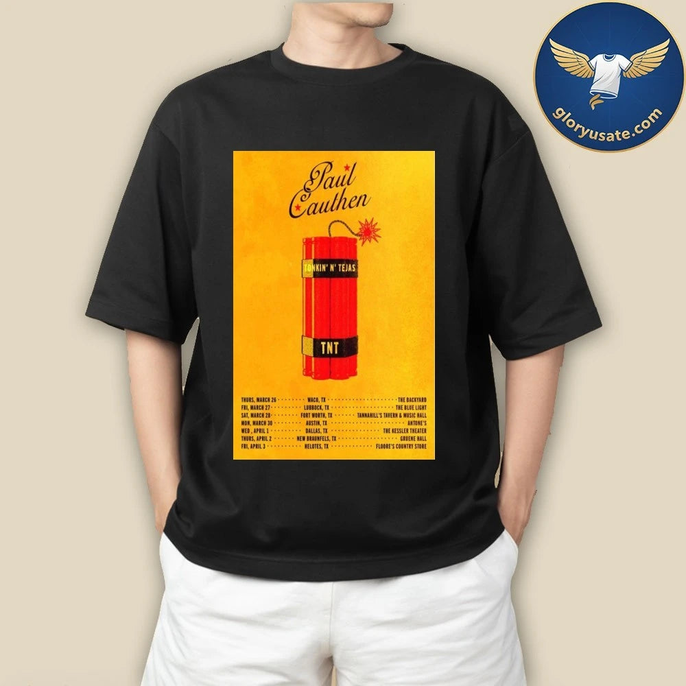 Paul Cauthen Tonkin’ N’ Tejas 2026 Poster Shirt