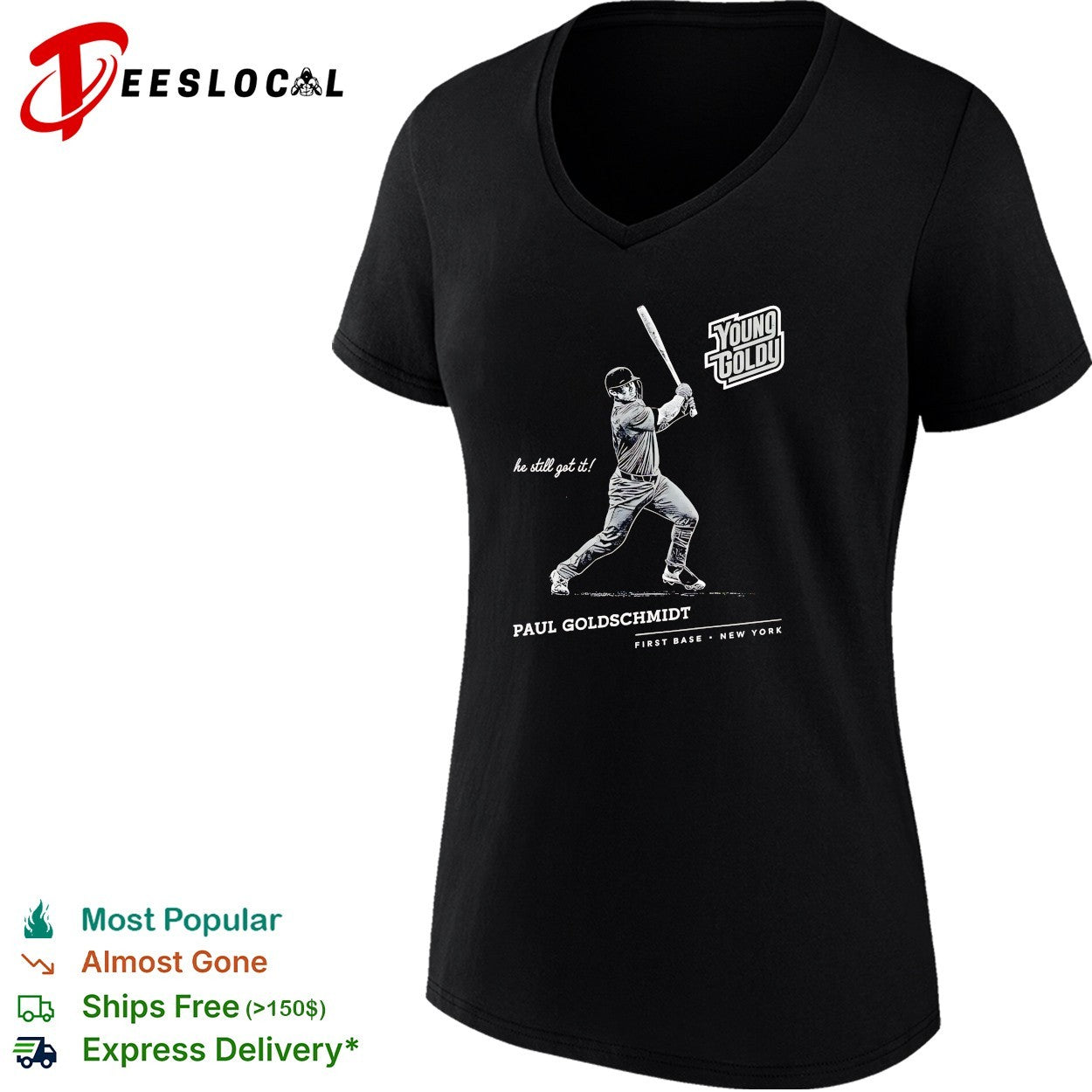 Paul Goldschmidt Young Goldy New York baseball shirt