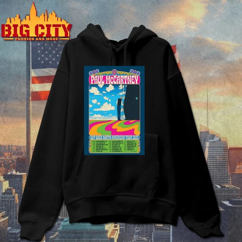 Paul McCartney Got Back North American Tour 2025 Poster shirts