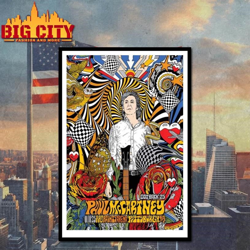 Paul McCartney Pittsburgh PA Nov 11 2025 Merch Poster Shirt
