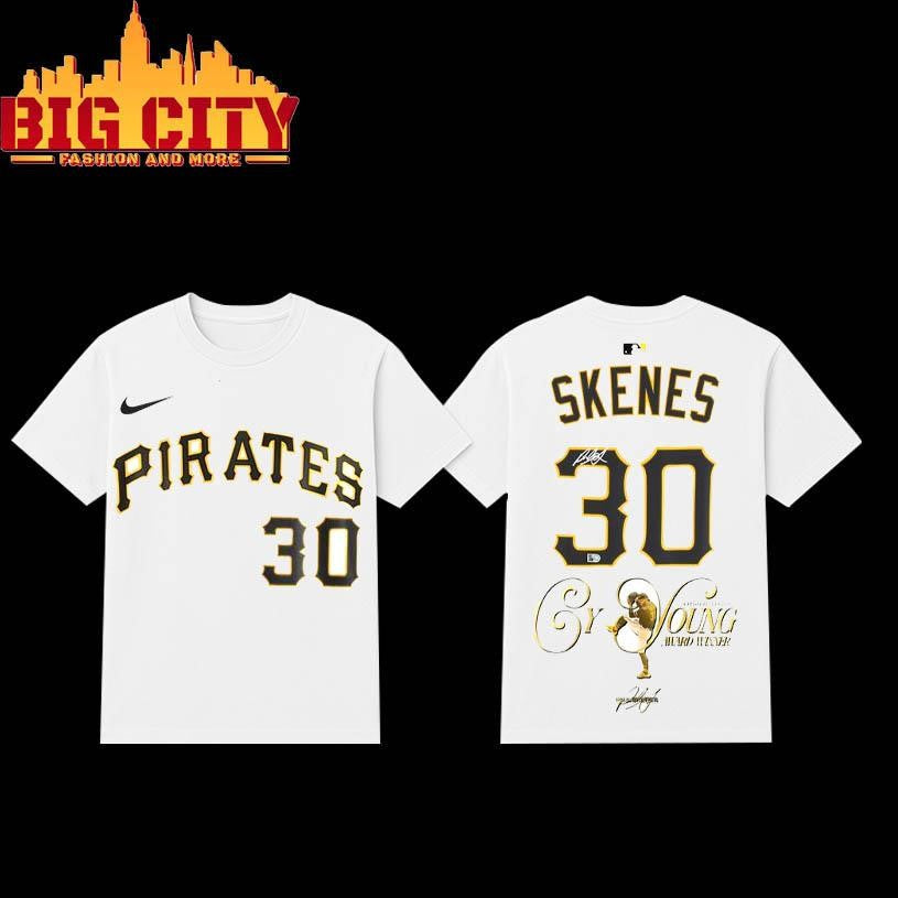 Paul Skenes 2025 NL Cy Young Award Signature Tưo Sided Shirt