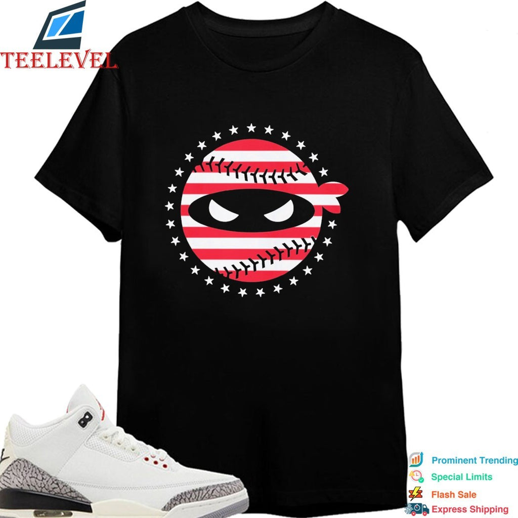 Paul Skenes Pitching Ninja American Flag T-shirts