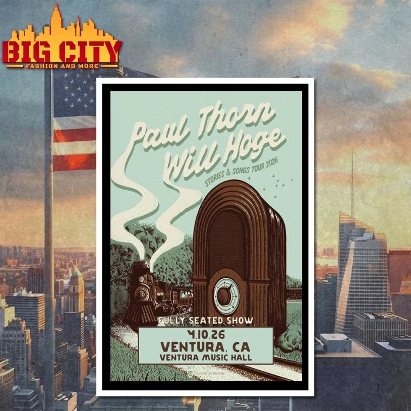 Paul Thorn April 10th 2026 Ventura Tour Poster shirt