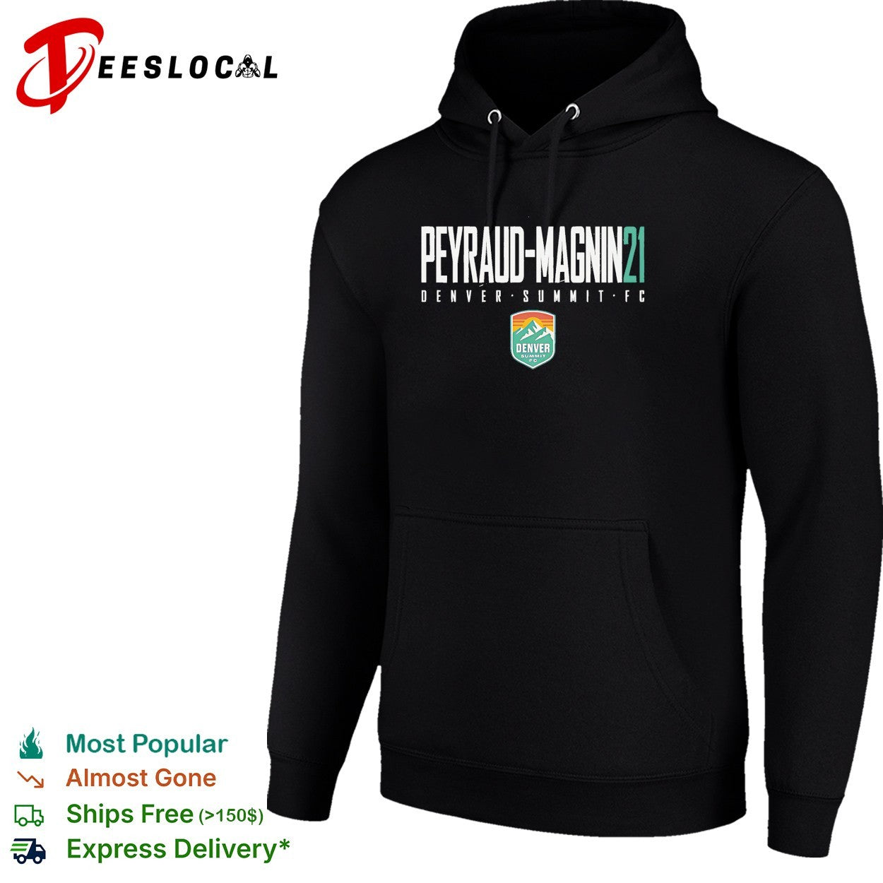 Pauline Peyraud Magnin 21 Denver Summit FC professional women’s soccer team shirt