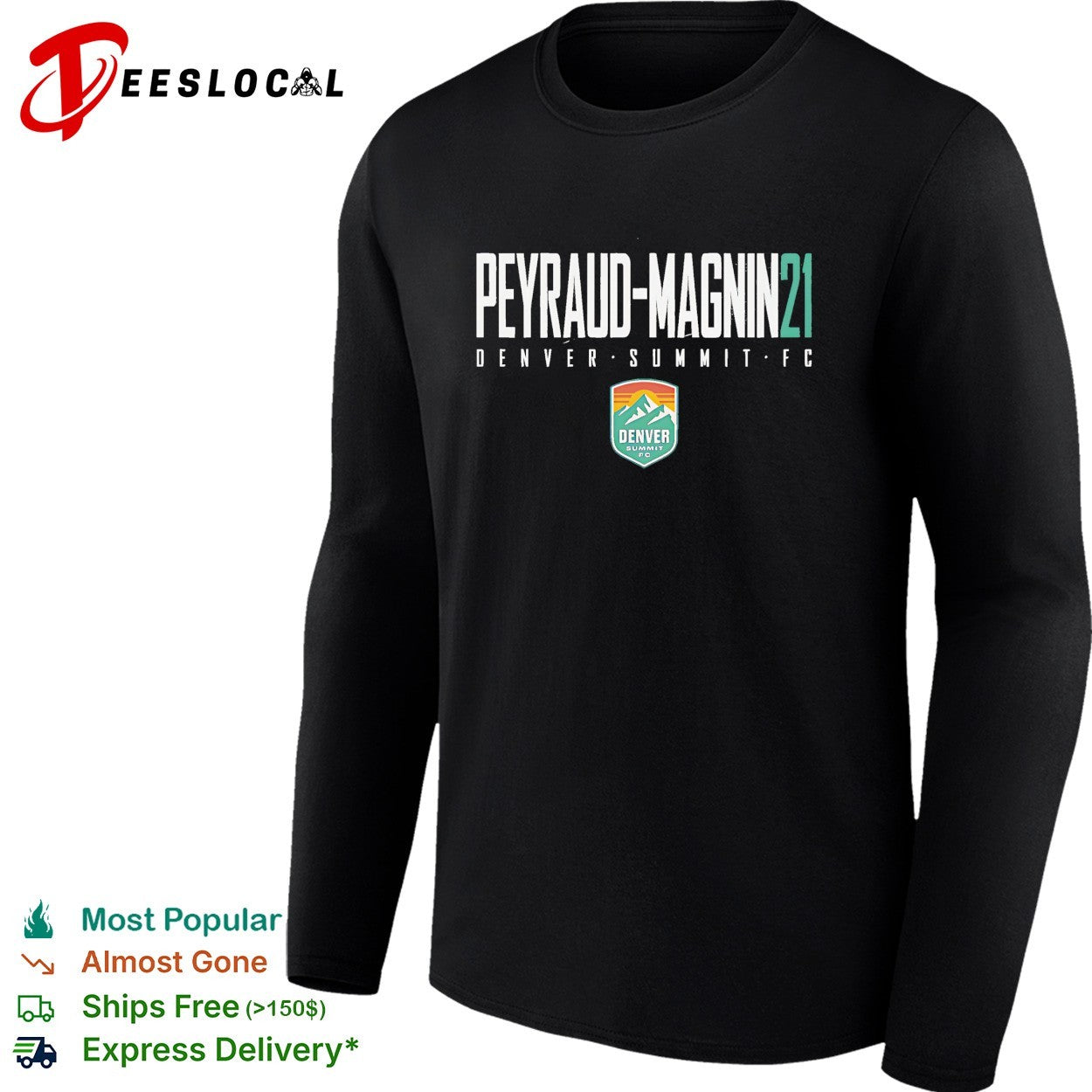 Pauline Peyraud Magnin 21 Denver Summit FC professional women’s soccer team shirt