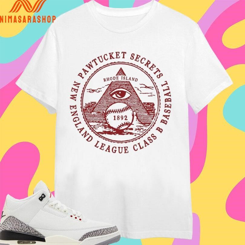 Pawtucket Secrets New England League Class B Baseball Rhode Island 1892 Shirts